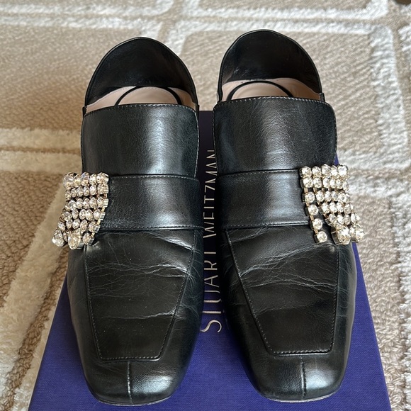 Stuart Weitzman Irises convertible loafer with crystal embellishment. Size 8.5. - Picture 8 of 13